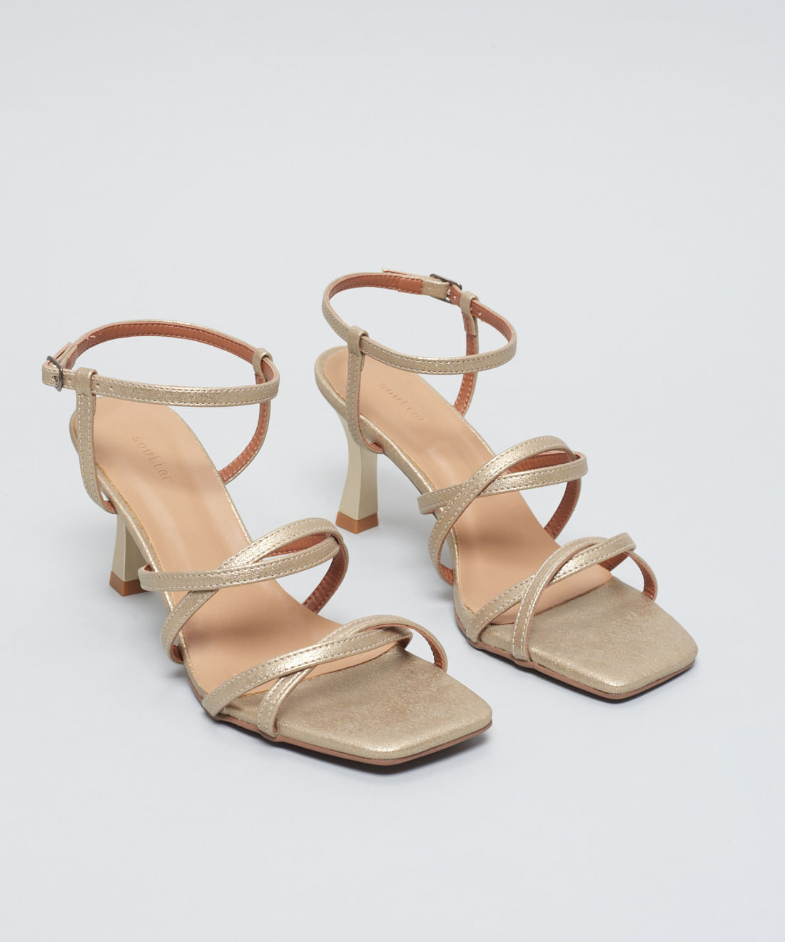 Sandalia Festa Metalizada - Ouro Light - Imagem 17