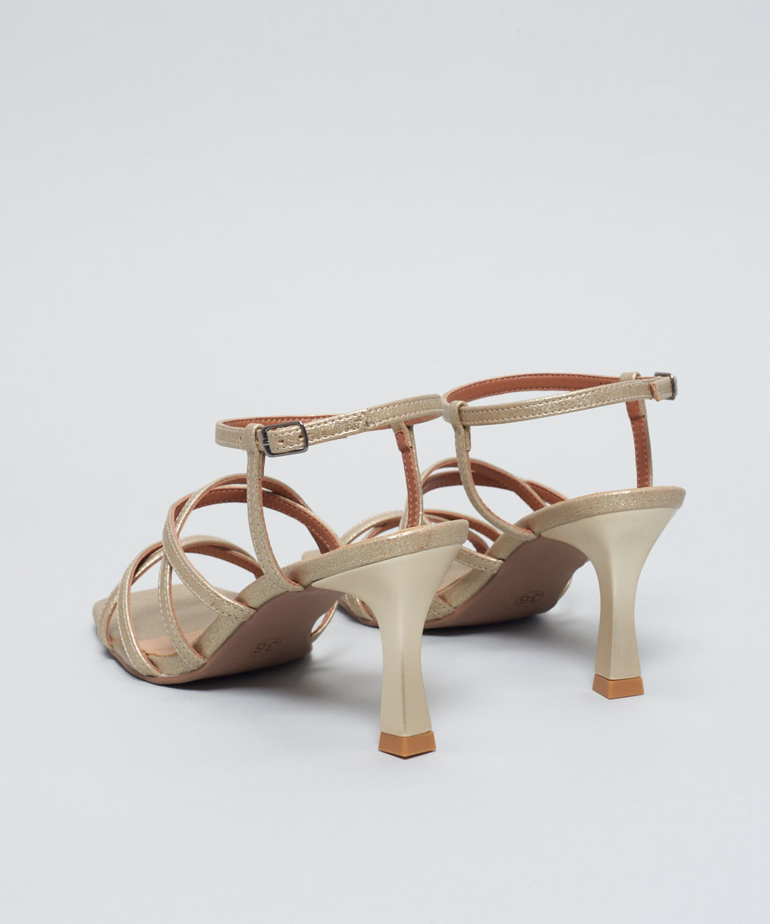 Sandalia Festa Metalizada - Ouro Light - Imagem 18