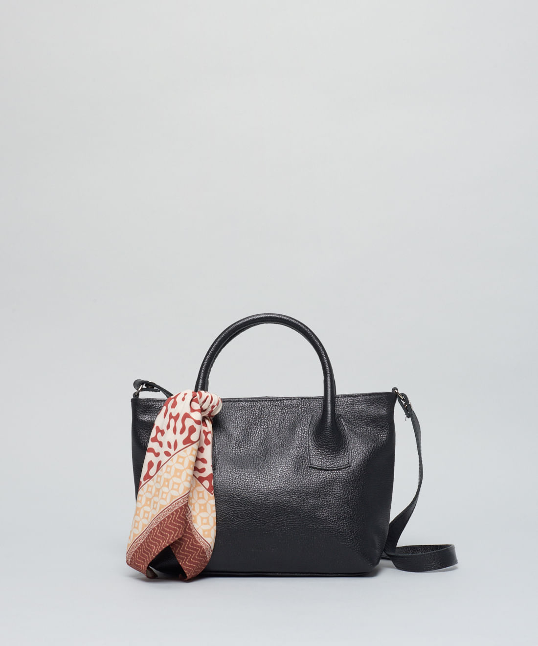 Bolsa m Couro Lenco - Preto
