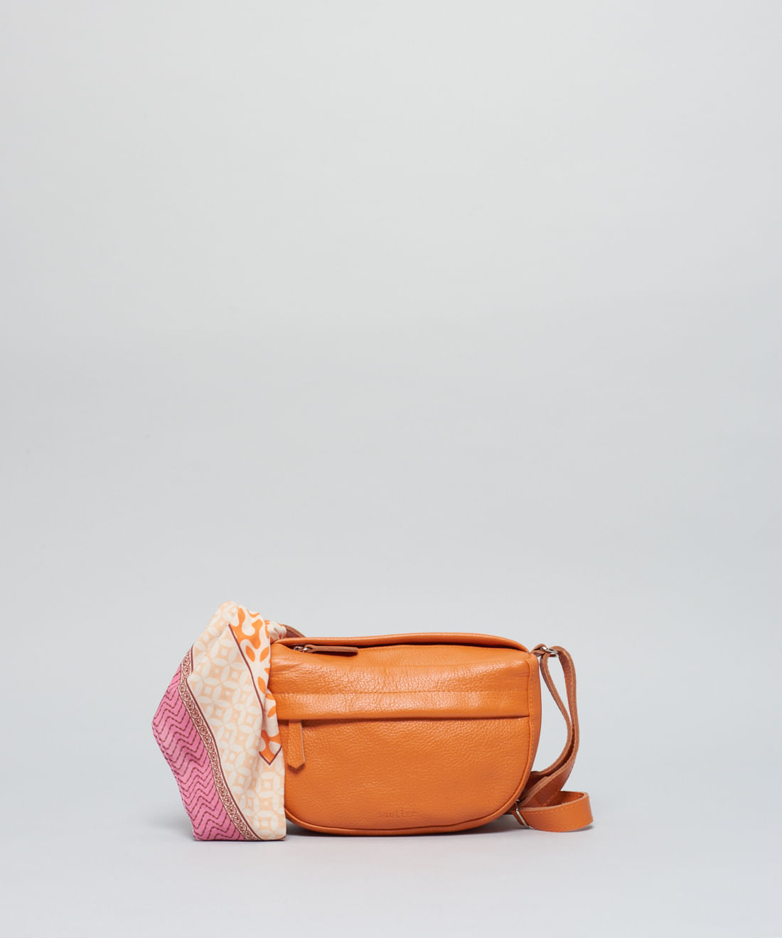 Bolsa p Couro Lenco - Tangerina