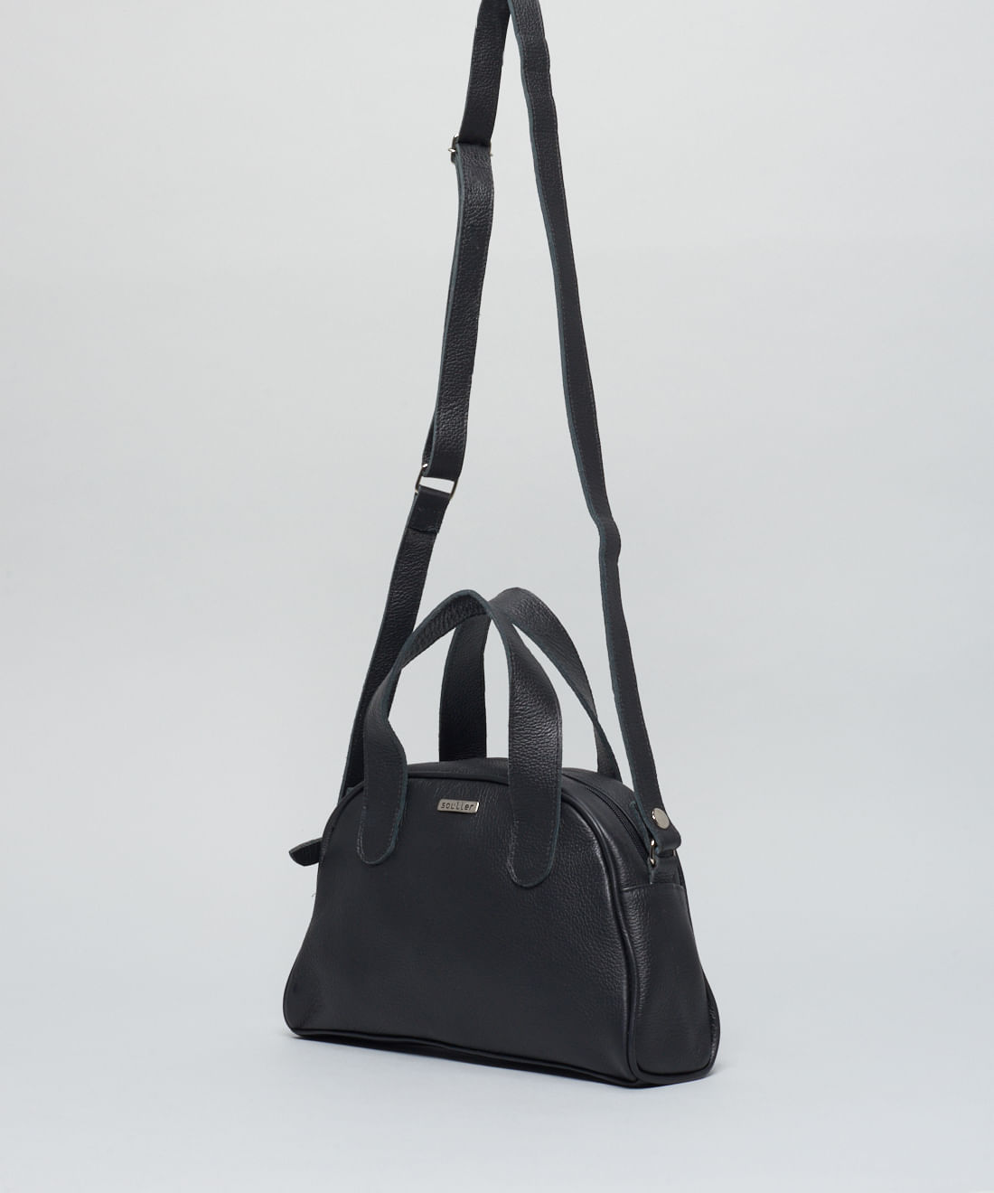 Bolsa m Couro Bel - Preto - Imagem 2