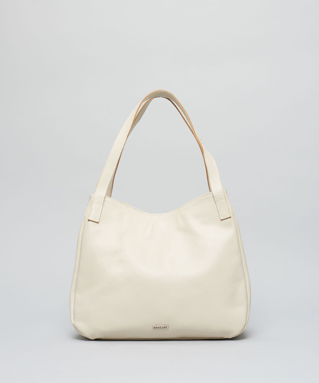 Bolsa g Couro Manoela - Offwhite