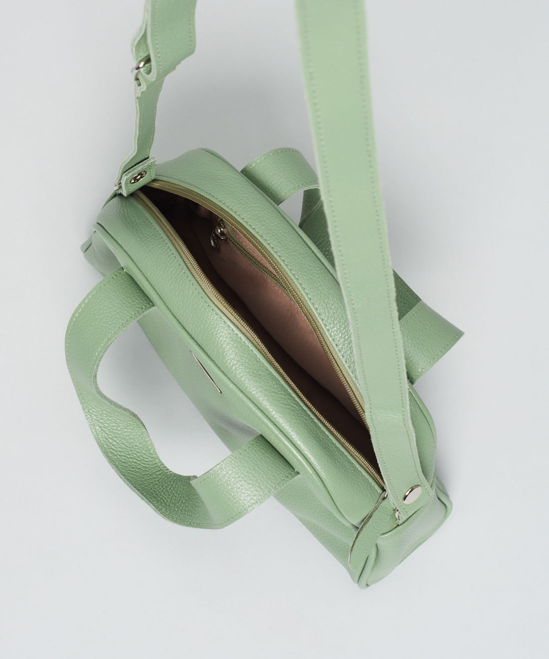 Bolsa m Couro Bel - Pistache - Imagem 5