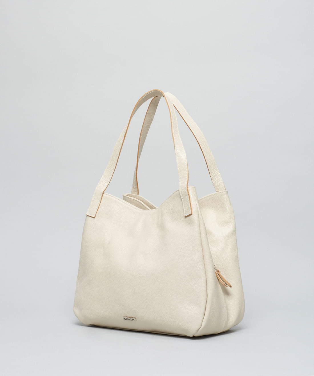 Bolsa g Couro Manoela - Offwhite - Imagem 2