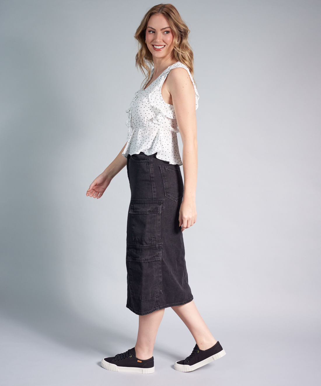 Tenis Lona Betina - Preto - Imagem 30