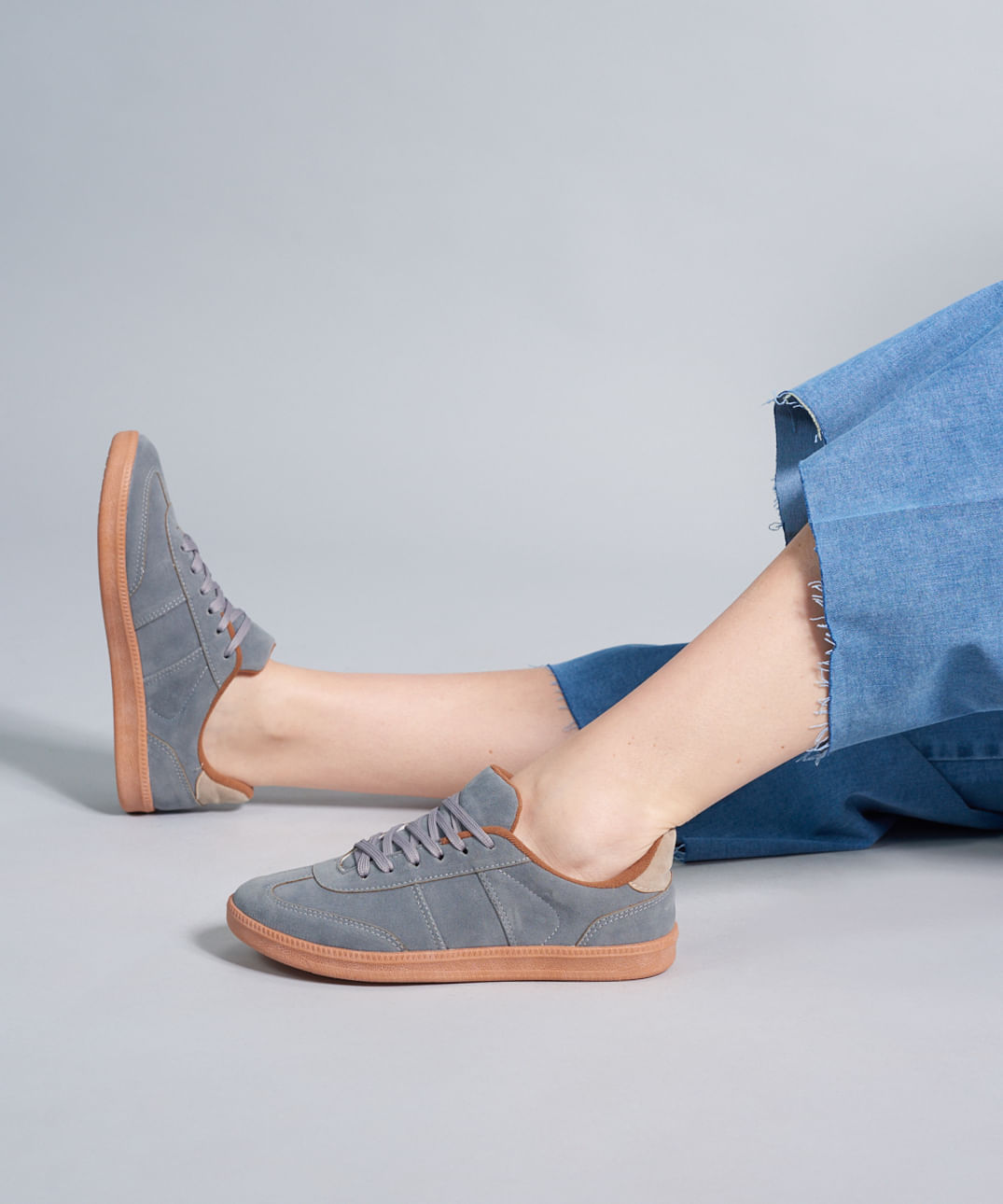 Tenis Camurca Soft - Azul Safira - Imagem 10