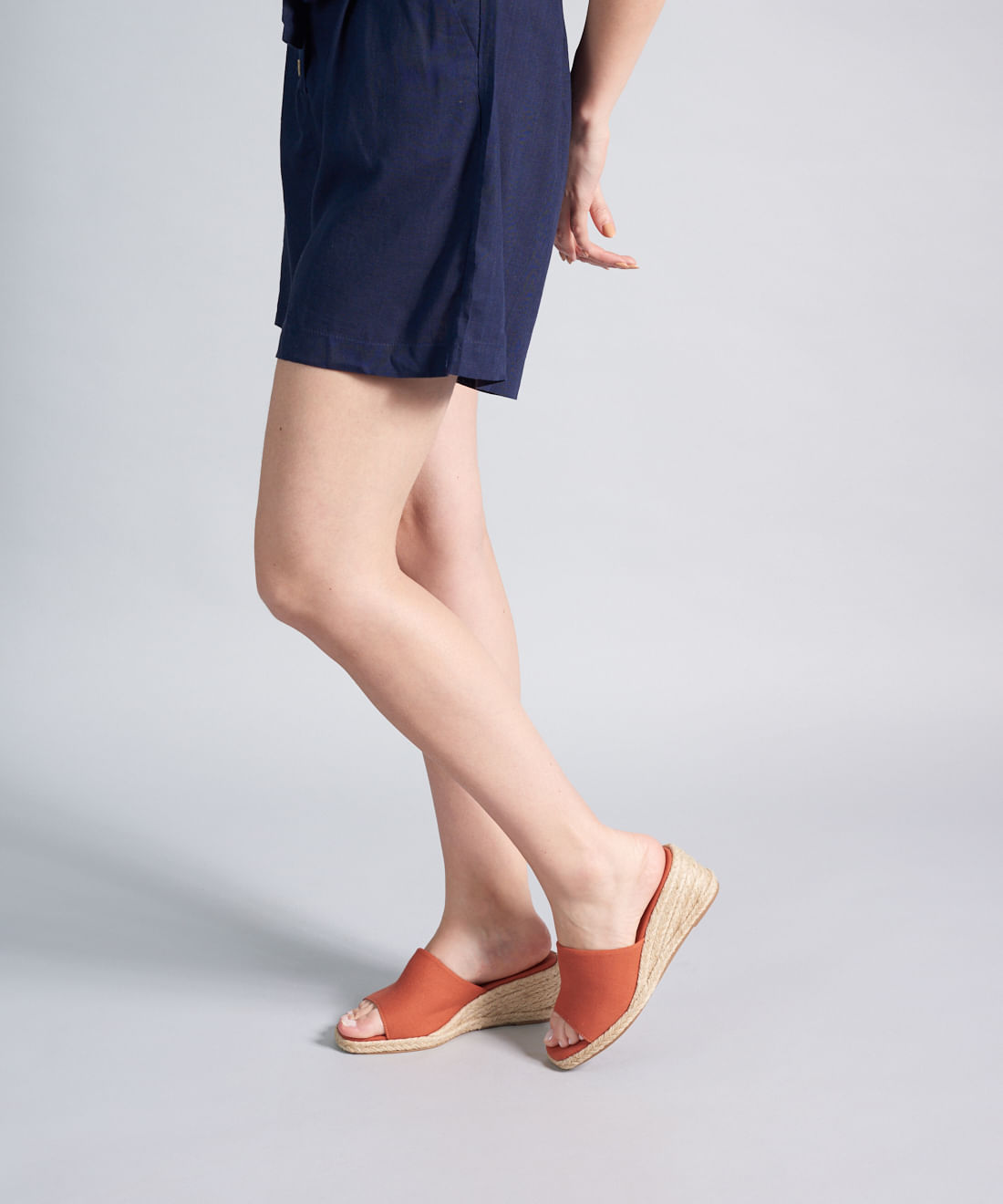 Anabela Lona Mule - Tangerina - Imagem 15