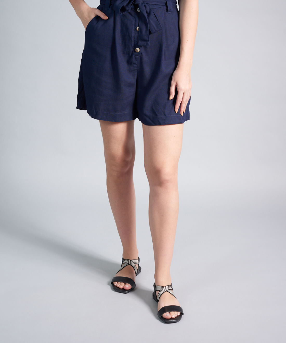 Rasteira Basica Couro Elastico - Preto - Imagem 10