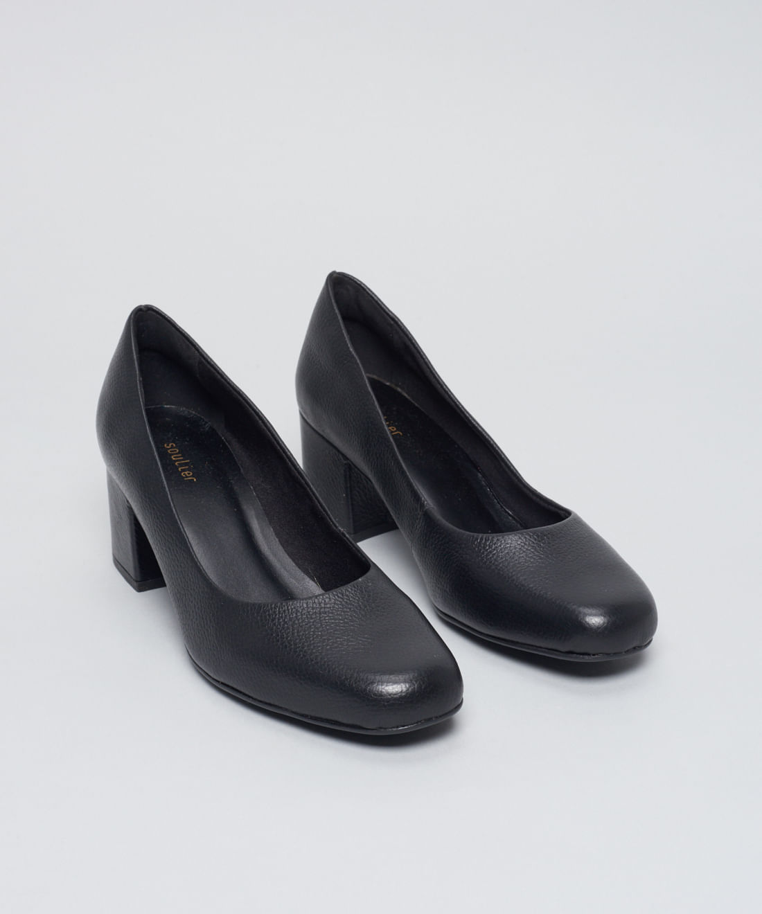 Scarpin Couro Raquel - Preto - Imagem 2