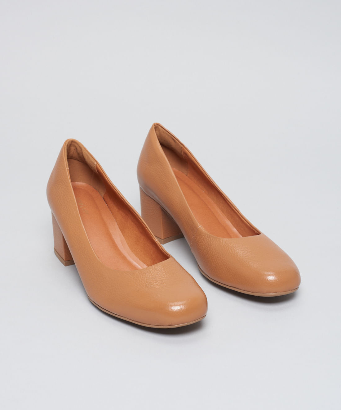 Scarpin Couro Raquel - Caramelo - Imagem 2