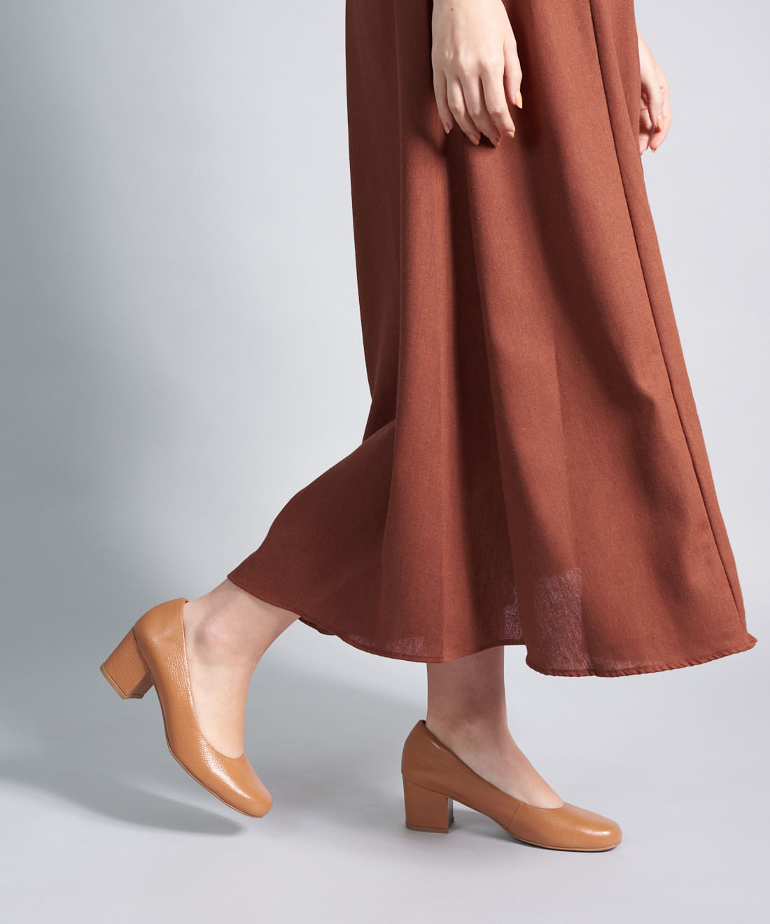 Scarpin Couro Raquel - Caramelo - Imagem 30