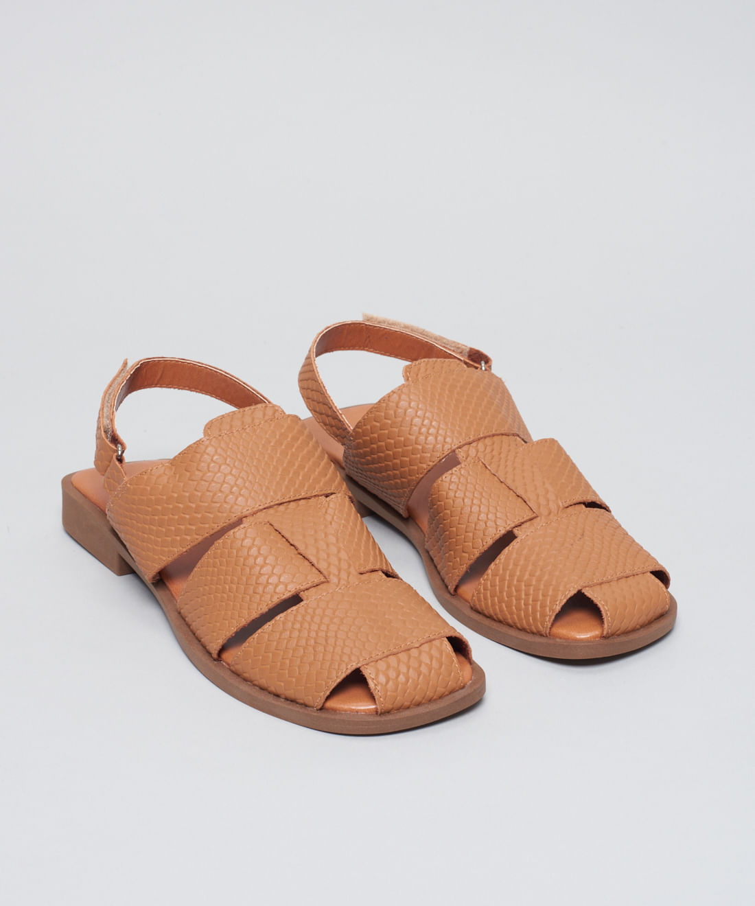 Rasteira Pescador Escama - Caramelo - Imagem 2