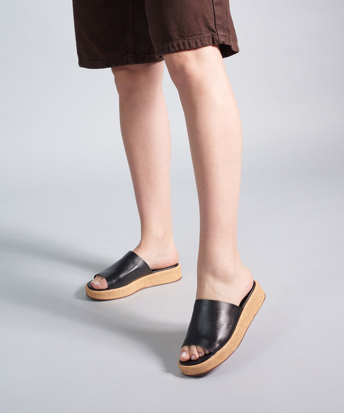 Flat Slide Rafia - Preto - Imagem 5