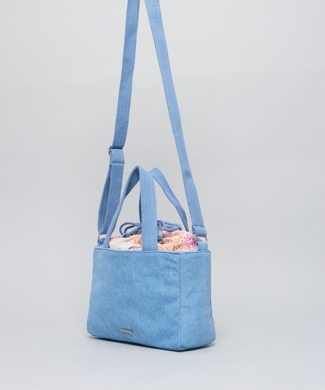 Bolsa p Lona Oasis - Jeans - Imagem 2
