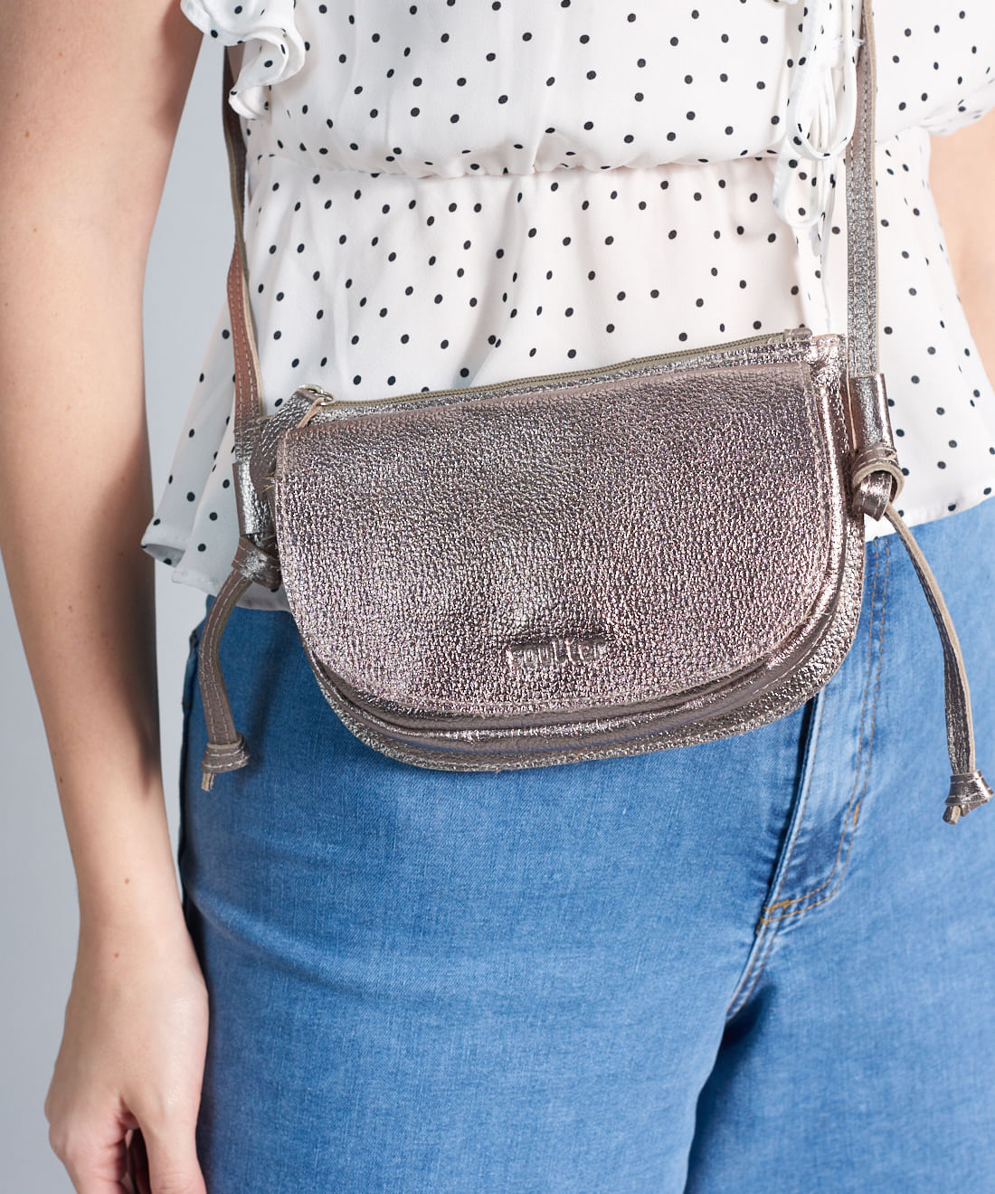 Bolsa p Couro Bella - Onix - Imagem 4