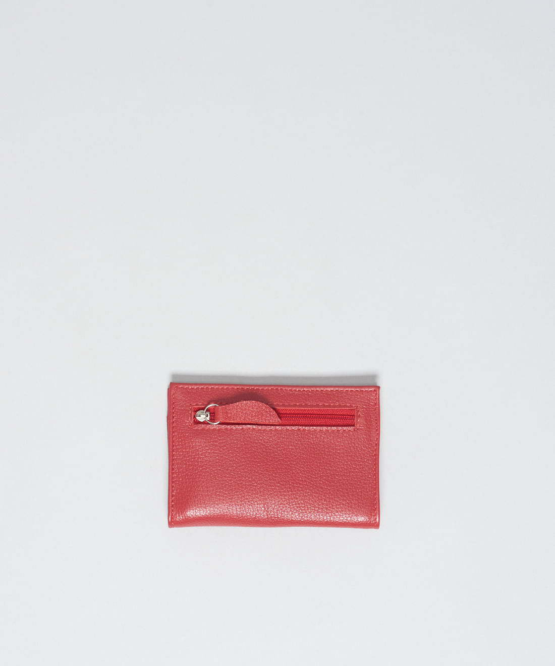 Carteira Couro Organica - Vermelho/Flor De Lotus - Imagem 2