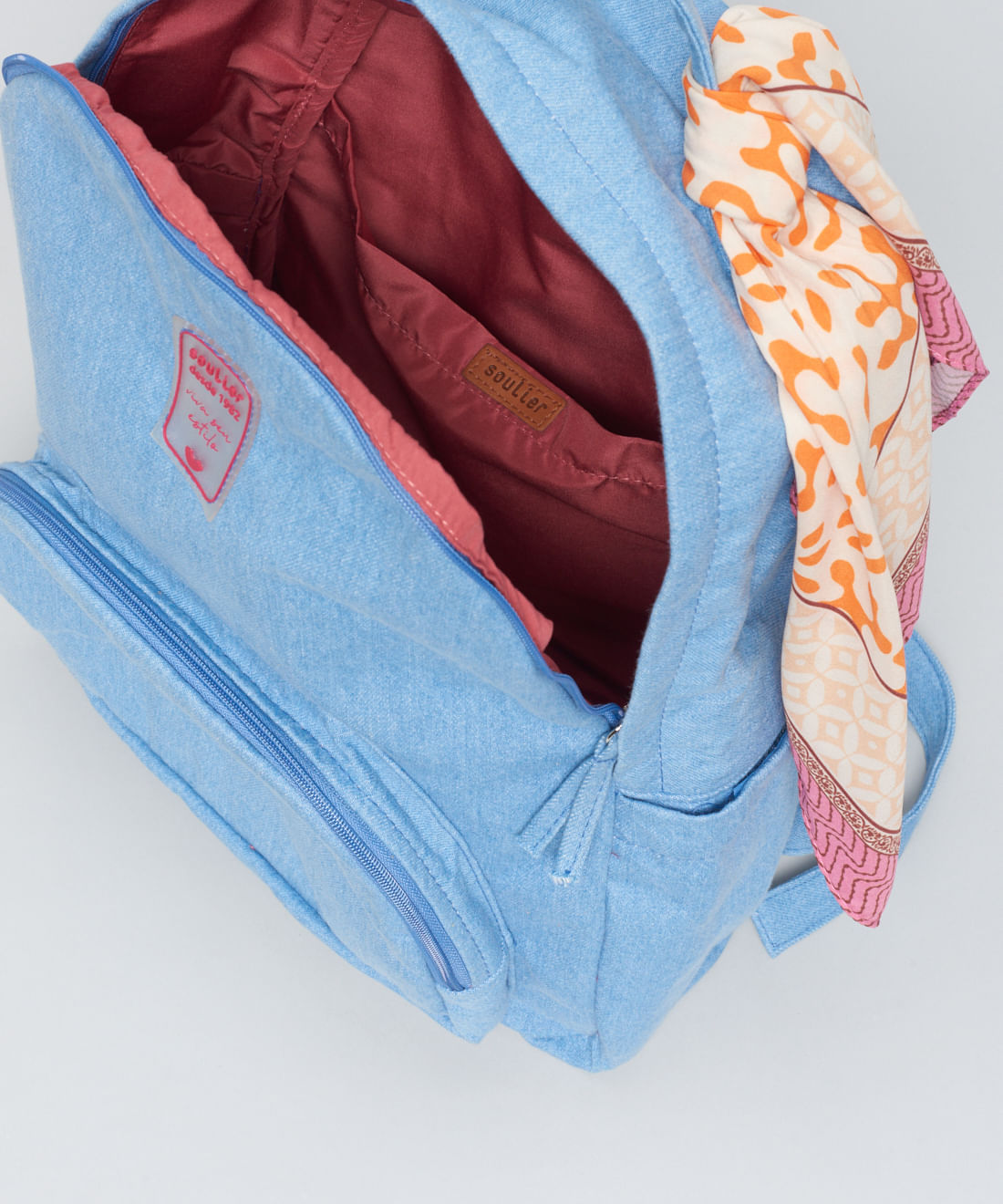 Mochila Jeans Lenco - Jeans - Imagem 4