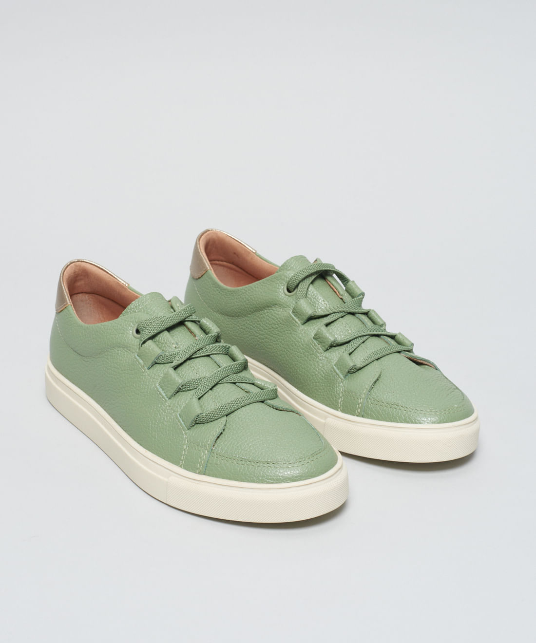 Tenis Couro Olivia - Pistache - Imagem 17