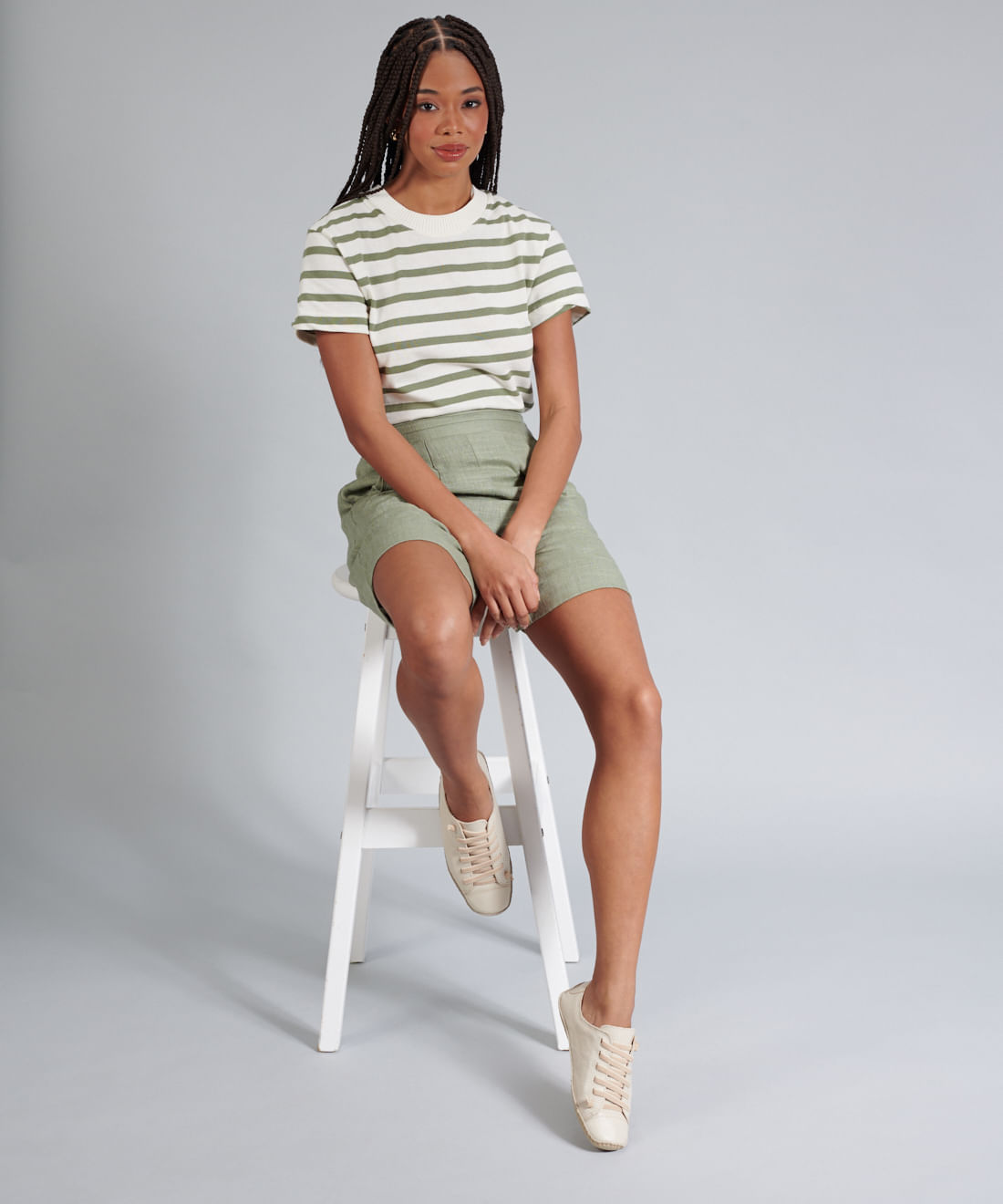 Tenis Perfuros Bicolor - Offwhite - Imagem 35