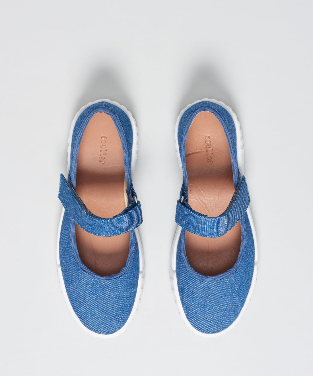 Sapatilha Lona Tira Velcro - Jeans - Imagem 4