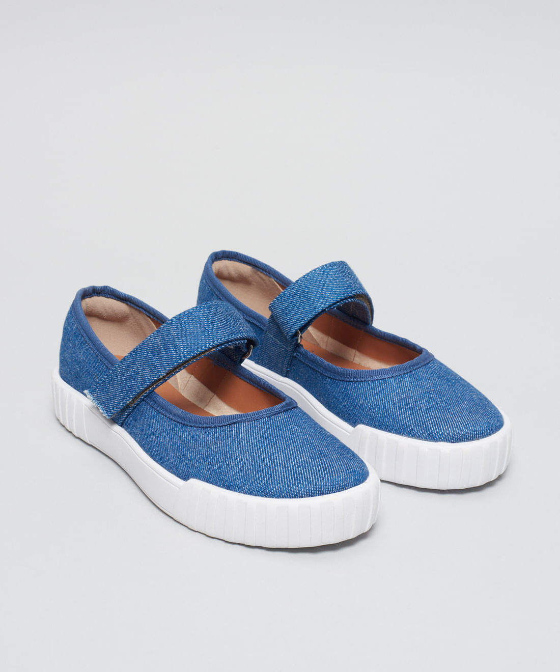 Sapatilha Lona Tira Velcro - Jeans - Imagem 27