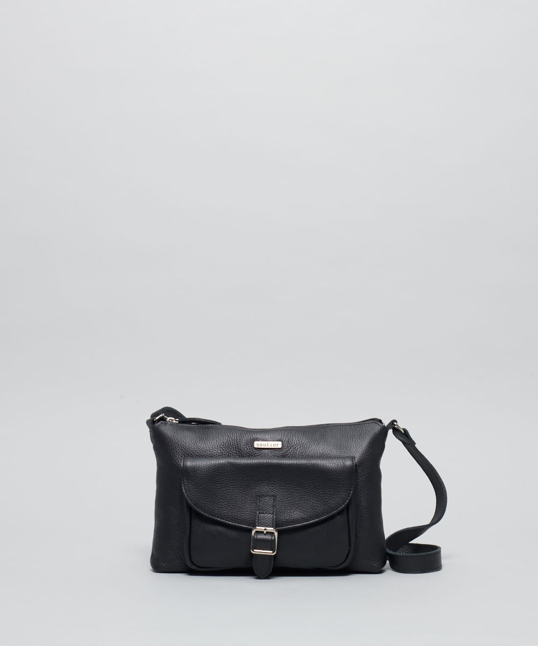 Bolsa m Couro Jordana - Preto