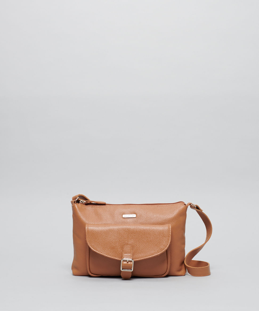 Bolsa m Couro Jordana - Caramelo