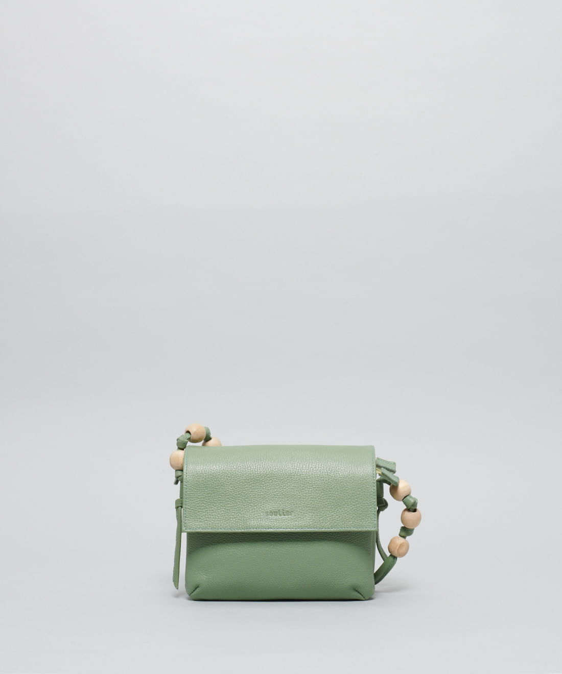 Bolsa p Couro Esferas - Pistache