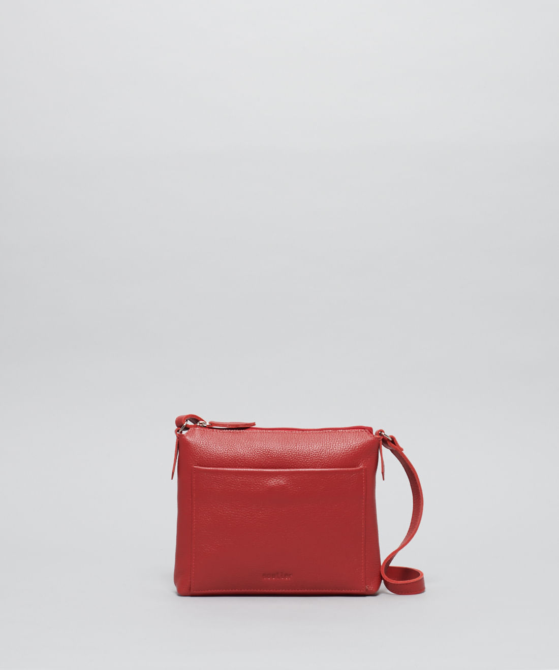 Bolsa p Couro Paula - Vermelho