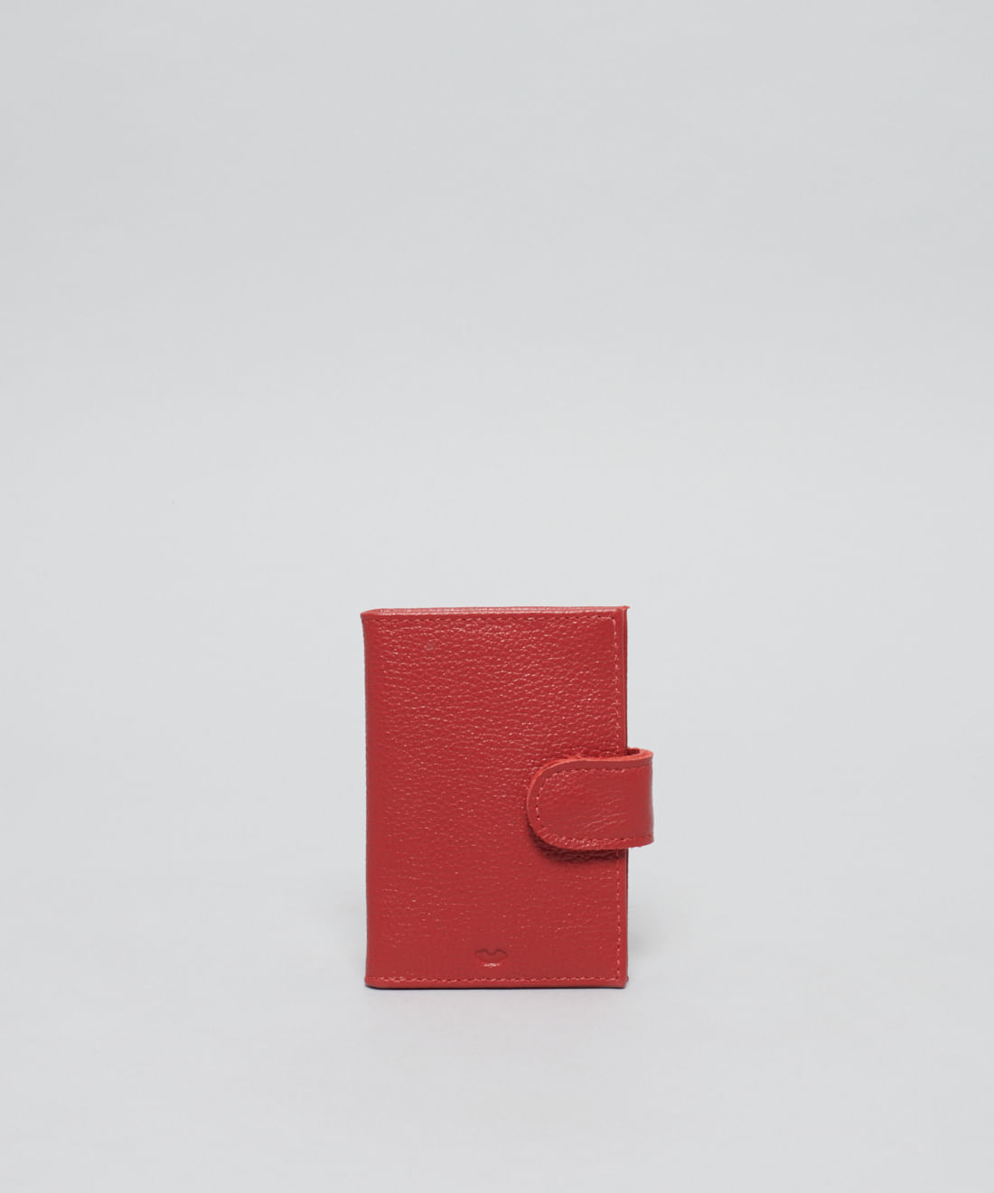 Porta Cartao Lingueta - Vermelho/Prata Velho