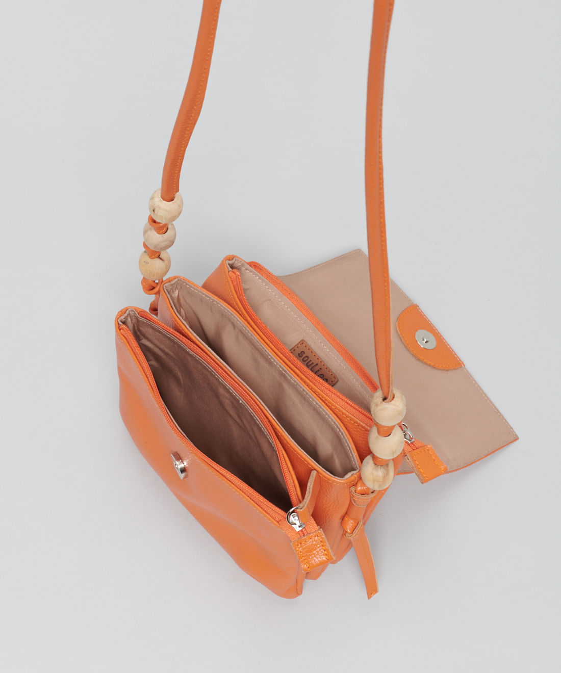 Bolsa p Couro Esferas - Tangerina - Imagem 3