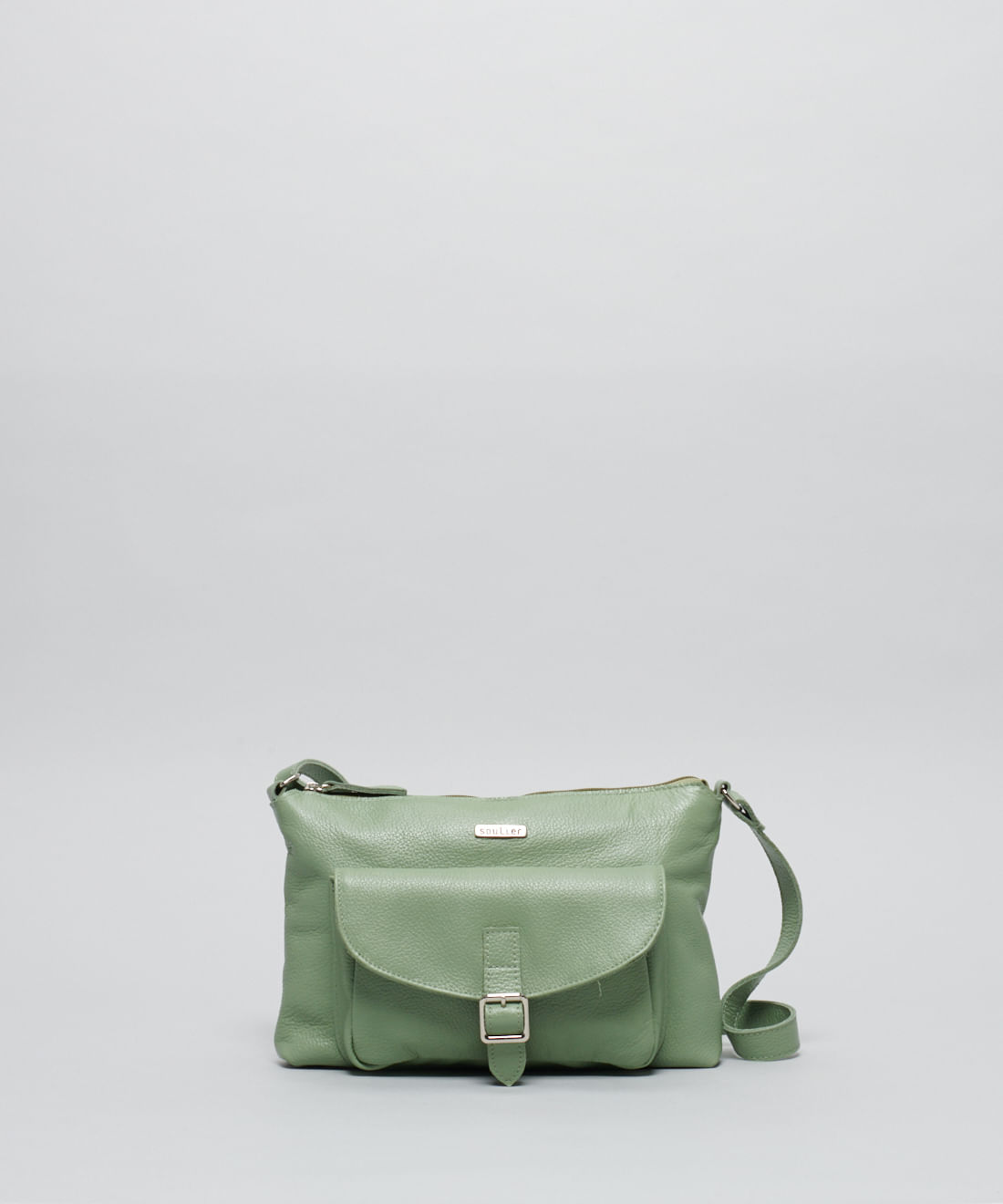 Bolsa m Couro Jordana - Pistache