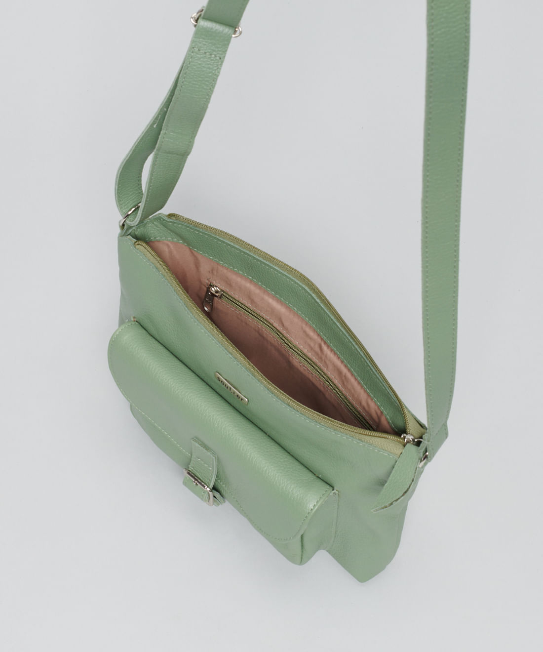 Bolsa m Couro Jordana - Pistache - Imagem 3