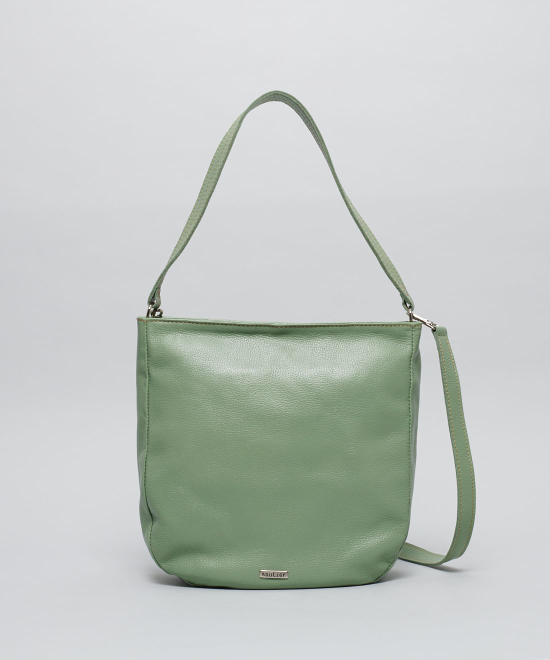 Bolsa g Couro Stella - Pistache