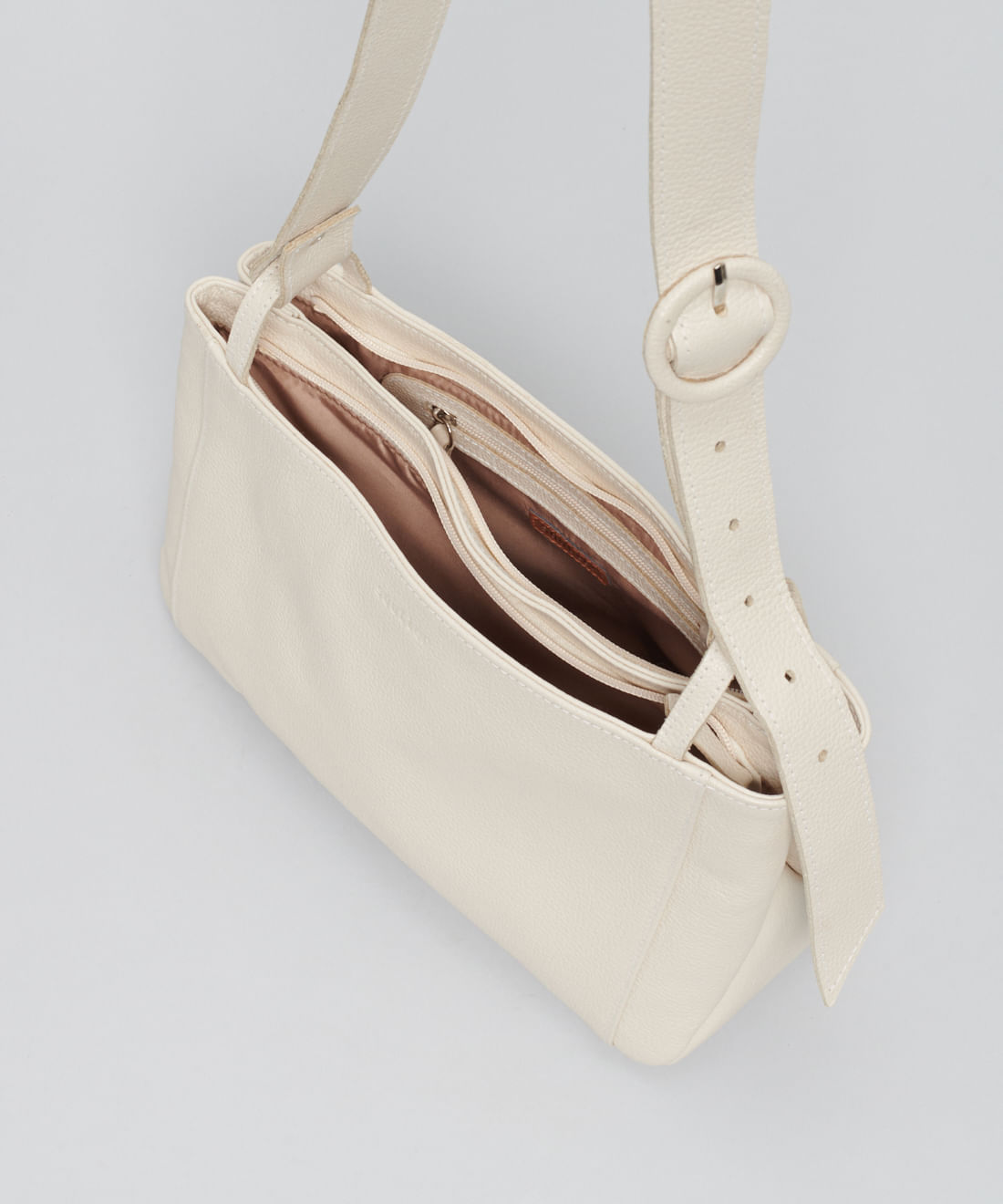 Bolsa m Fivela Basica - Offwhite - Imagem 3