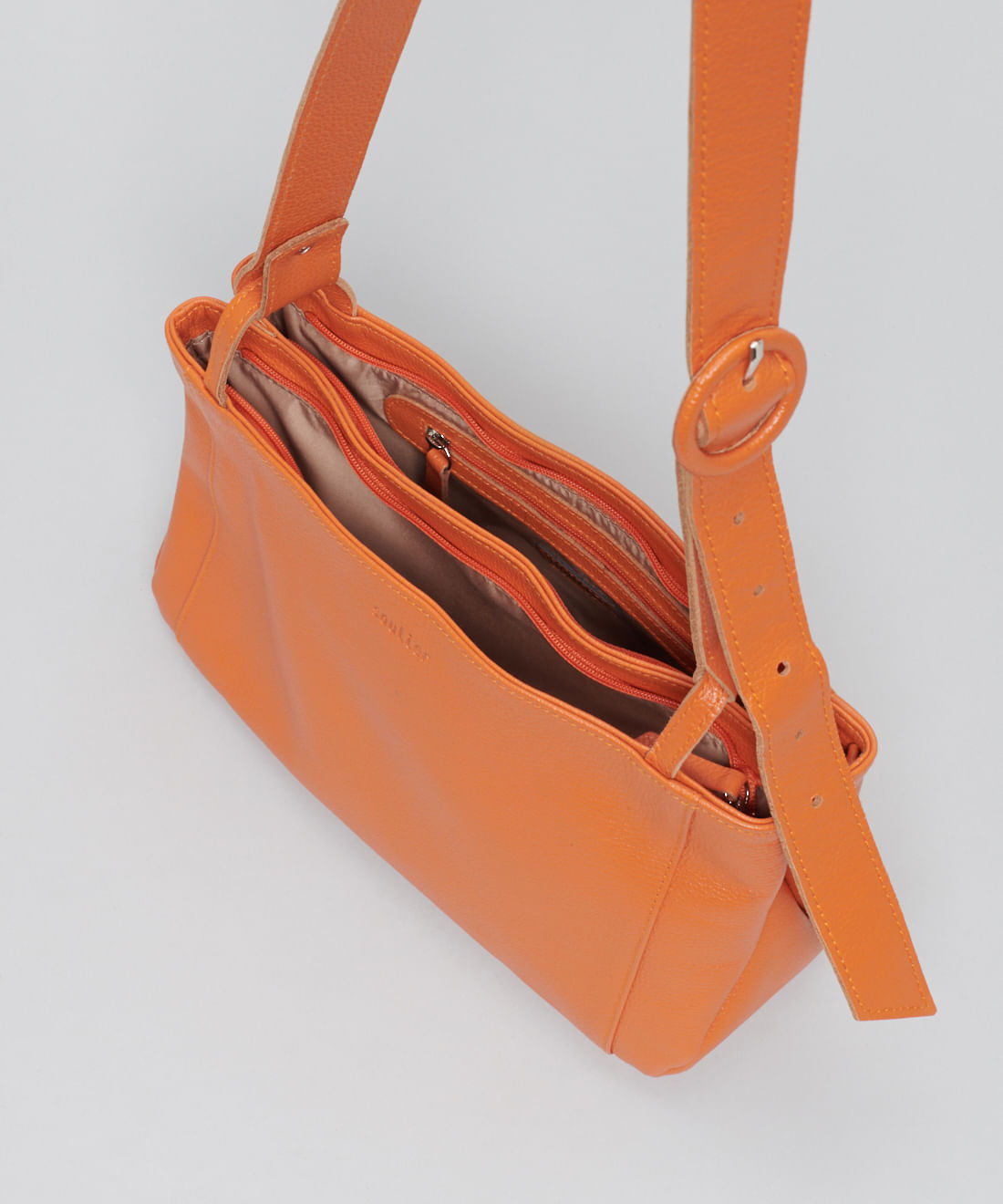 Bolsa m Fivela Basica - Tangerina - Imagem 3