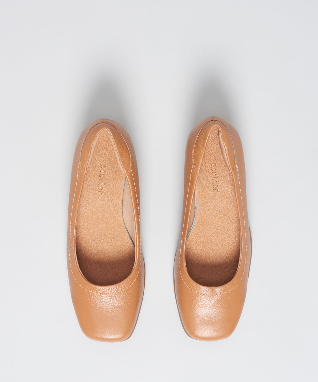 Scarpin Couro Pesponto - Caramelo - Imagem 14