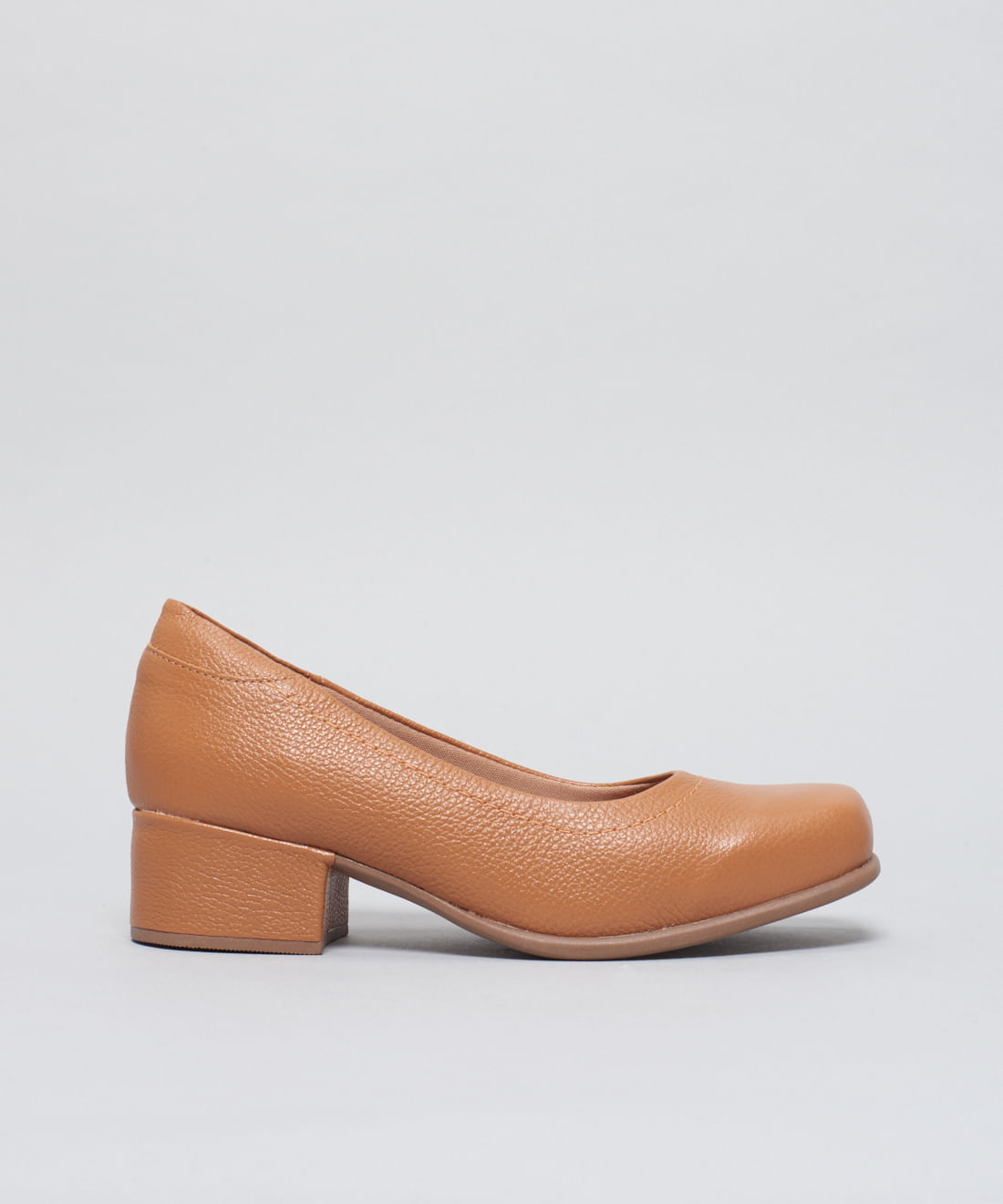 Scarpin Couro Pesponto - Caramelo - Imagem 26