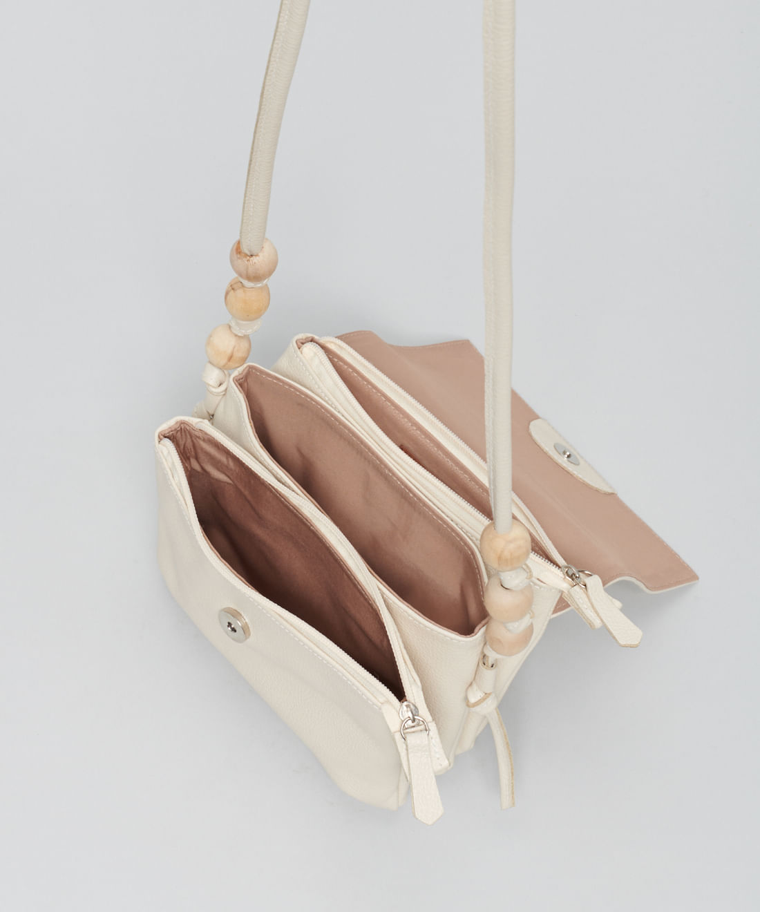 Bolsa p Couro Esferas - Offwhite - Imagem 3