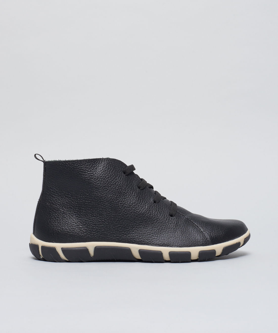 Tenis Frances Cano Medio - Preto/Off White