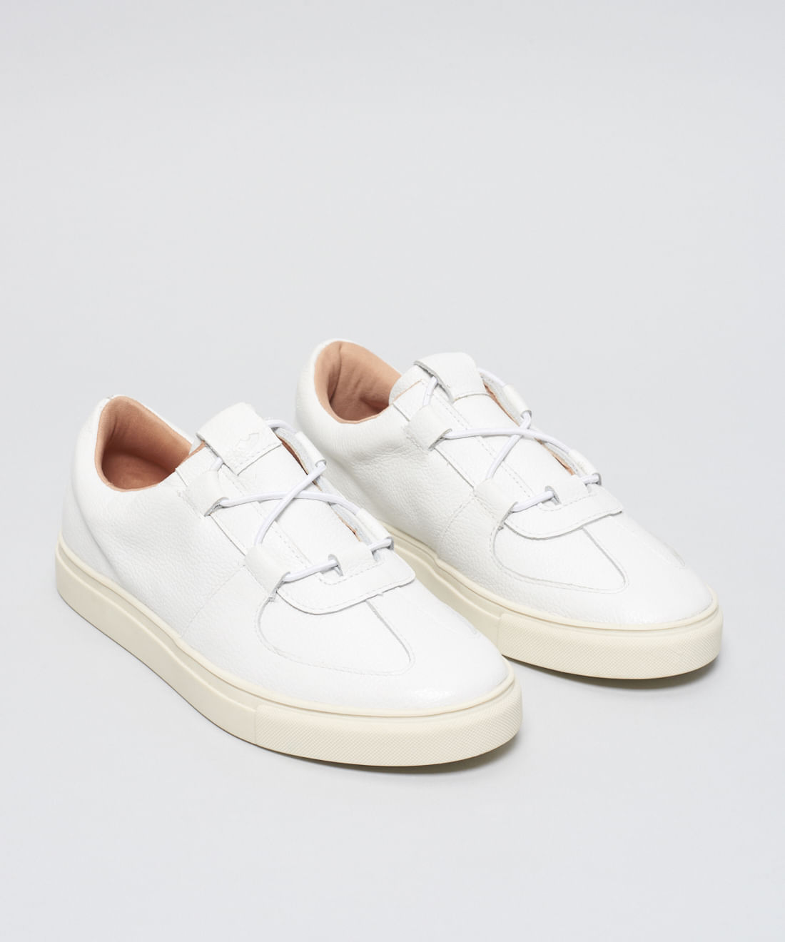 Tenis Couro Passante Elastico - Branco - Imagem 37