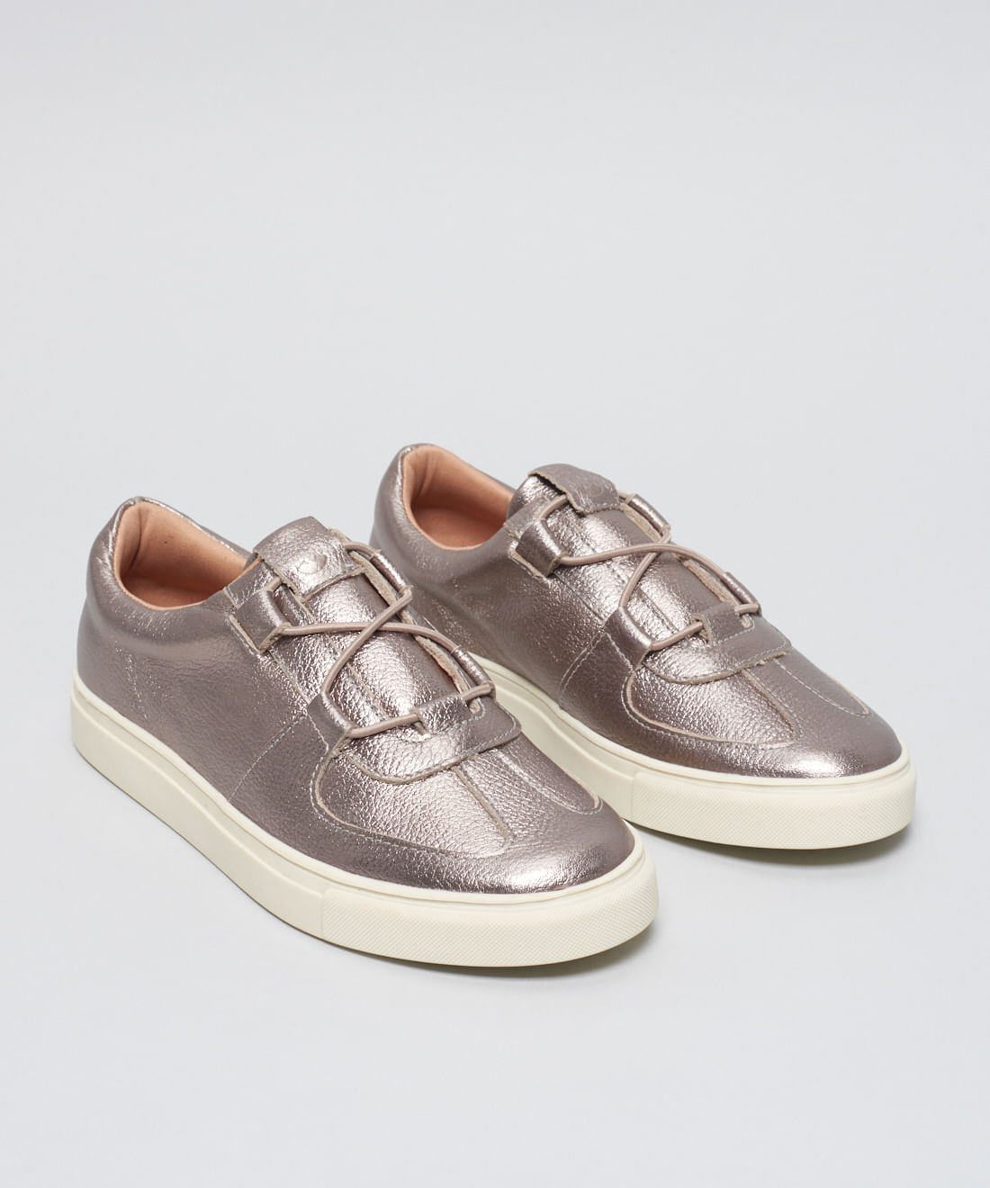 Tenis Couro Passante Elastico - Onix - Imagem 27