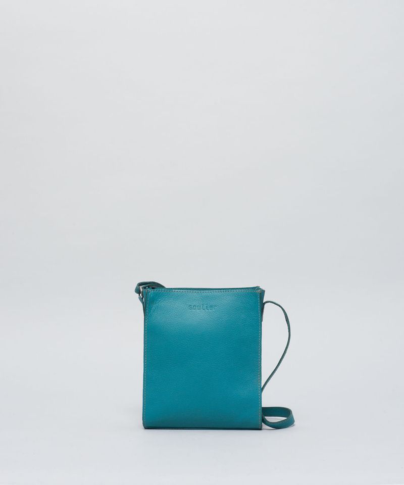 Bolsa p Couro Analu - Esmeralda u - esmeralda