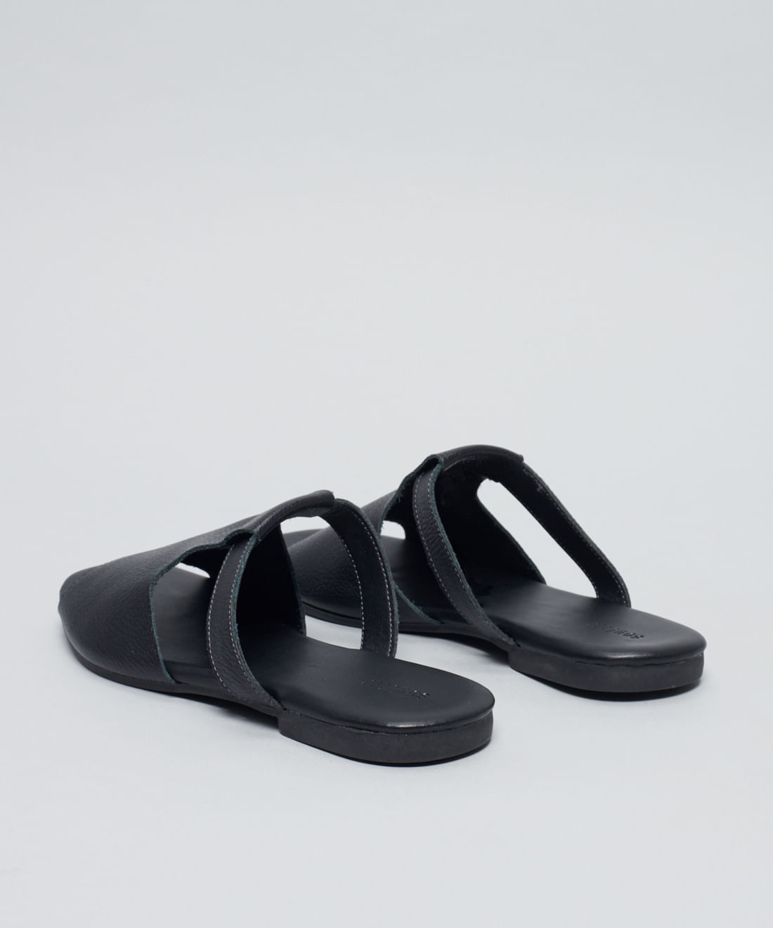 Rasteira Basica Couro Priscila - Preto - Imagem 13