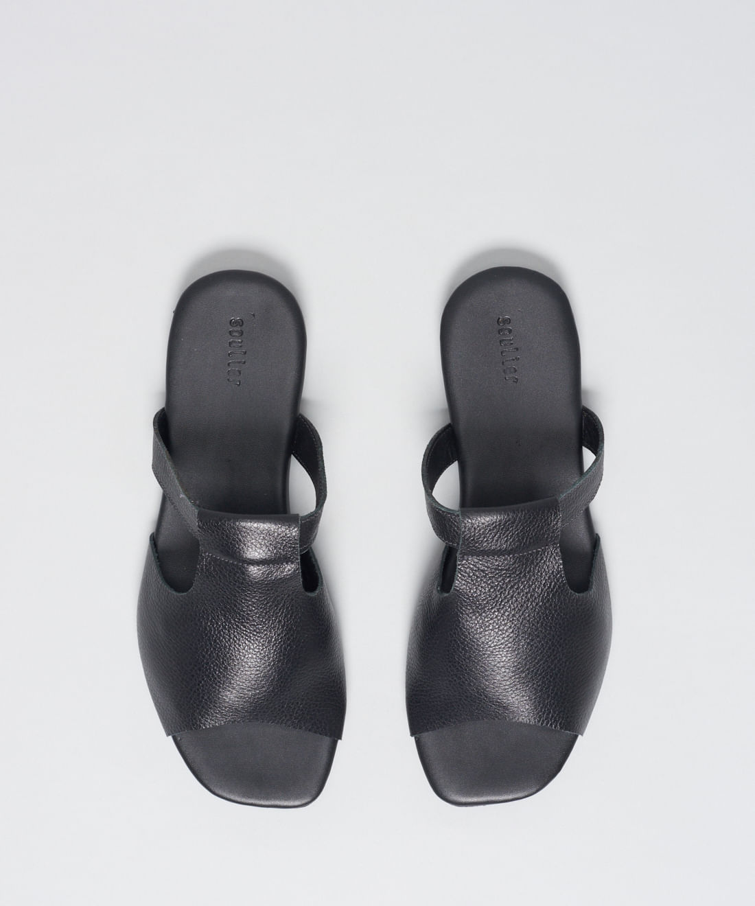 Rasteira Basica Couro Priscila - Preto - Imagem 24