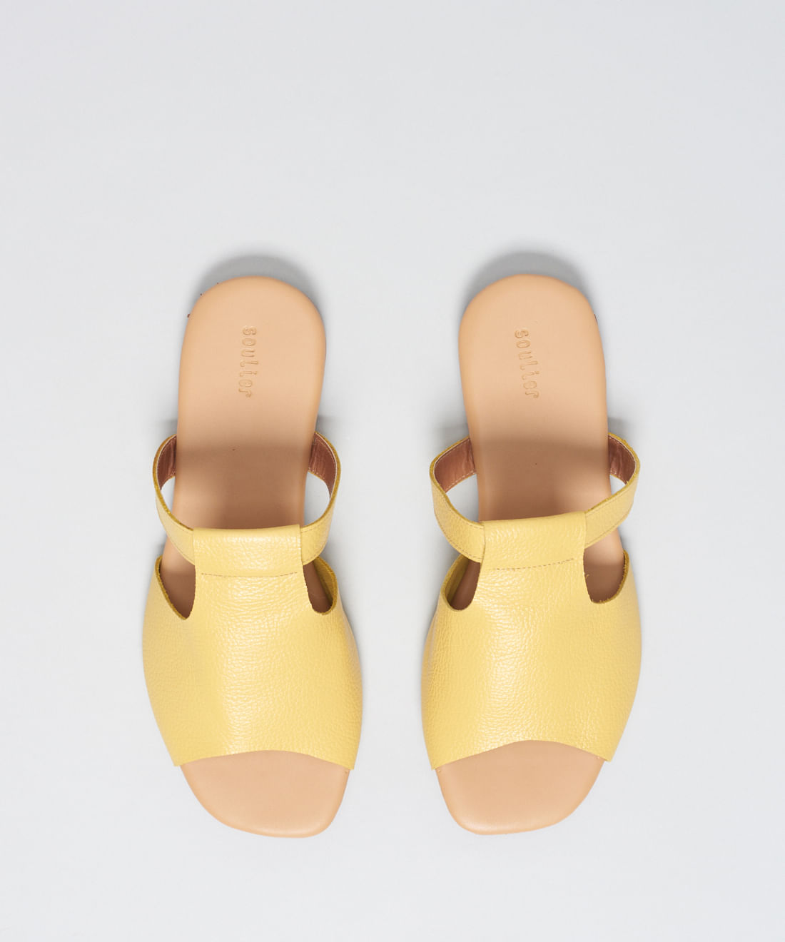 Rasteira Basica Couro Priscila - Camomila - Imagem 4