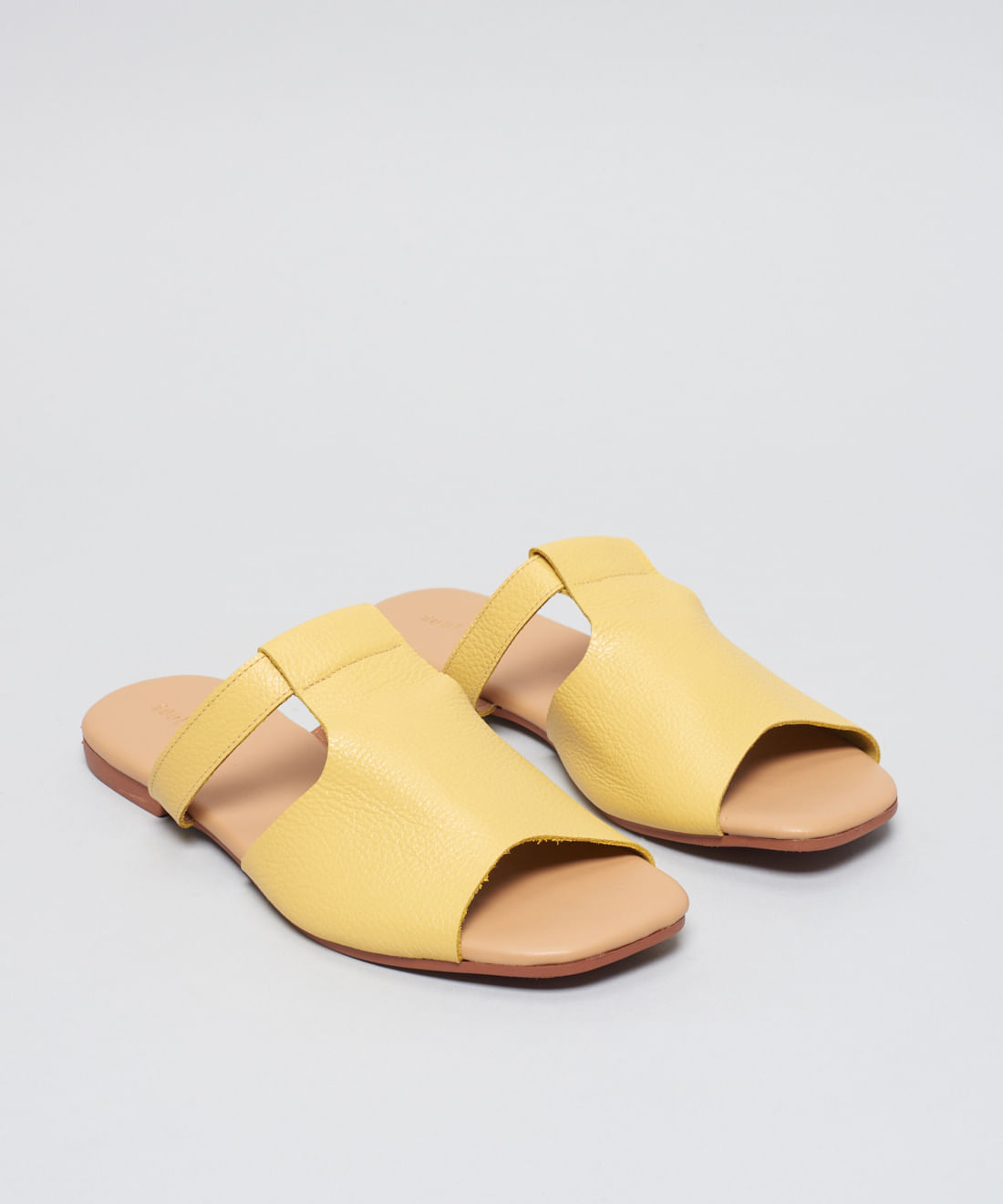 Rasteira Basica Couro Priscila - Camomila - Imagem 17