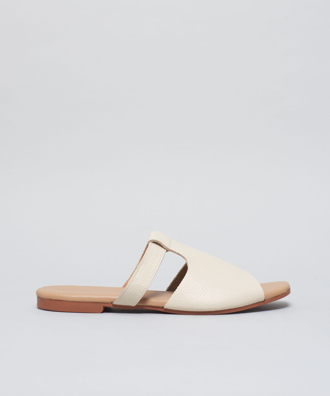Rasteira Basica Couro Priscila - Offwhite - Imagem 31
