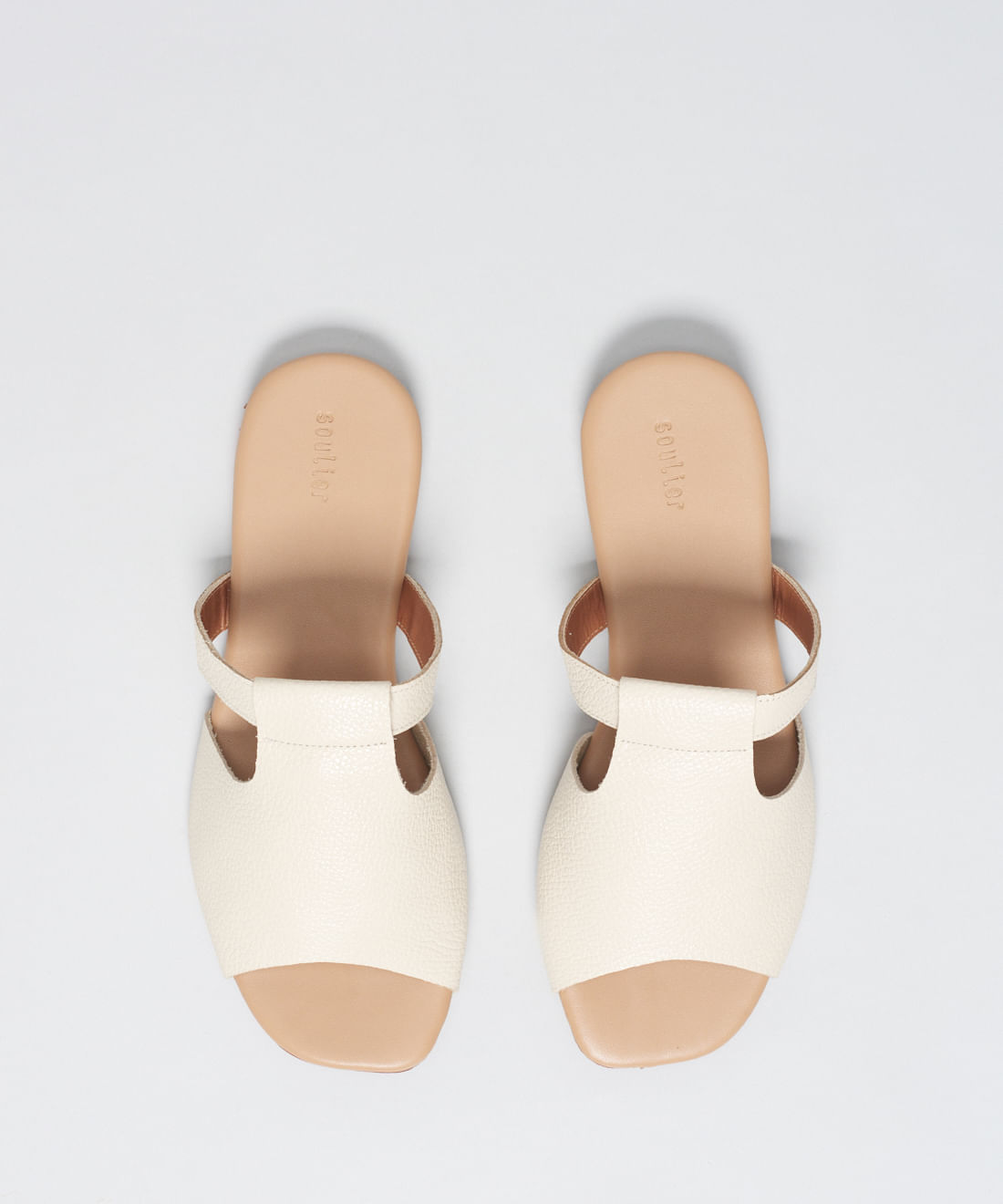 Rasteira Basica Couro Priscila - Offwhite - Imagem 34