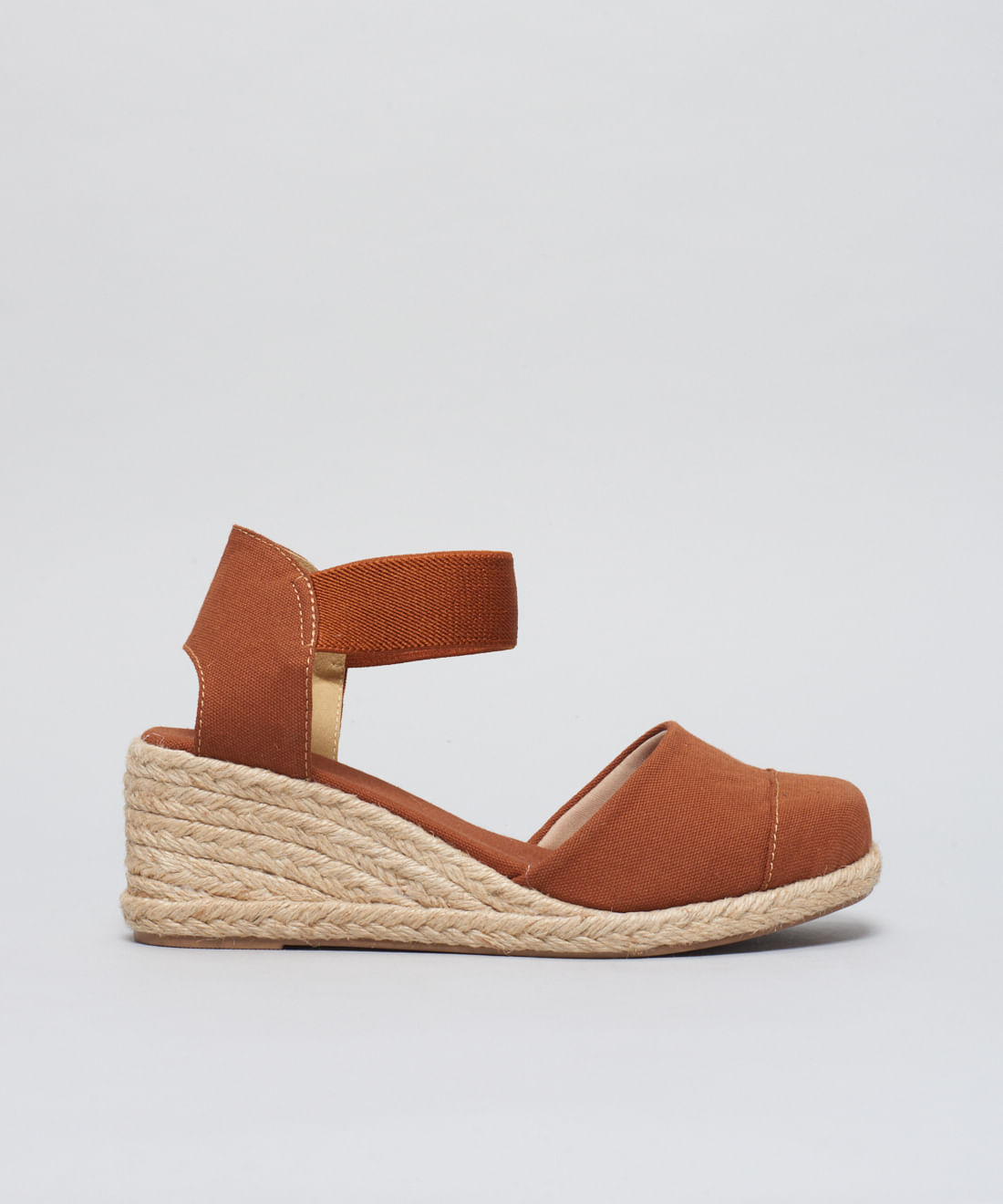 Anabela Fechada Elastico - Mousse